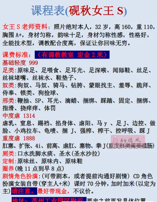 打卡硬核sm砚秋 - 江苏-苏州 楼凤实拍第2张