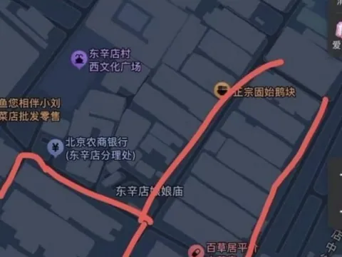 朝阳东辛店导航到理想快餐就行 地铁口小姐 北京