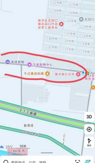 地图圈起来的街道全都是 - 河南-郑州 楼凤实拍第1张