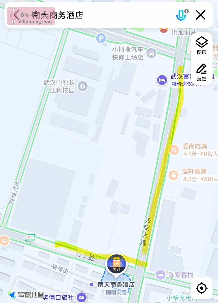 直接武汉高德搜索南天商务酒店 - 湖北-武汉 楼凤实拍第1张