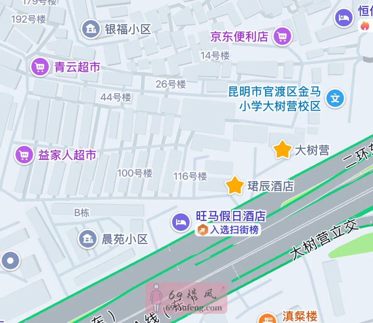 图中酒店入口进去晚上有鸡头带看模式 - 云南-昆明 楼凤实拍第1张