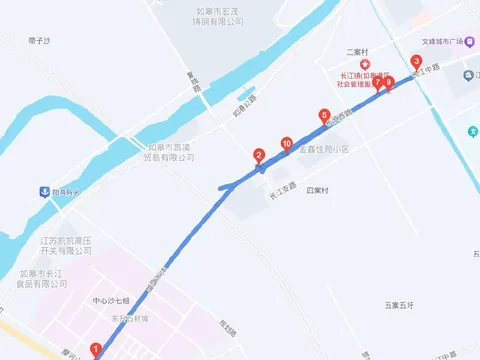 走到长江西路上看到两边有几家足浴、按摩、 江苏-南通 快餐服务实景图
