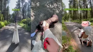 【全网精选】户外调教骚母狗，在户外操逼太刺激了，没操几下就射了 现场高清截图