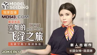 MSD-037.困顿篇.陈美琳.空姐的飞淫之旅.负债空姐下海初体验.麻豆传媒映画 - 高清在线观看