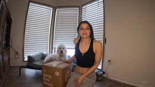 全网精选高分作品推荐：“这可能是我有史以来最疯狂的床头，并在固定帖子中使用我的QR码或链接以折扣价注册您的狗的订阅。水管工在其他地方分享的裂缝，我为您提供了，也包括\ n \ n＃ad”("This is probably the craziest bedhead I've ever had, but I had to record the results IMMEDIATELY when I realized that I had left our fresh food delivery out all day and ni