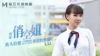 全网精选题材必看：MDAG-0009.夏禹熙.街头狩猎.窈窕俏空姐.享受视奸的强迫性快感.麻豆传媒映画 封面图