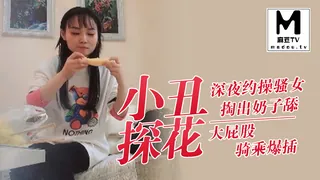 【小丑探花】深夜约操骚女，撩起衣服掏出奶子舔，大屁股骑乘爆插 - 1080P超清画质展示图