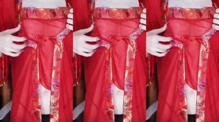 #cc #小薇薇 高级群舞蹈定制 红色古装 - 1080P超清画质展示图